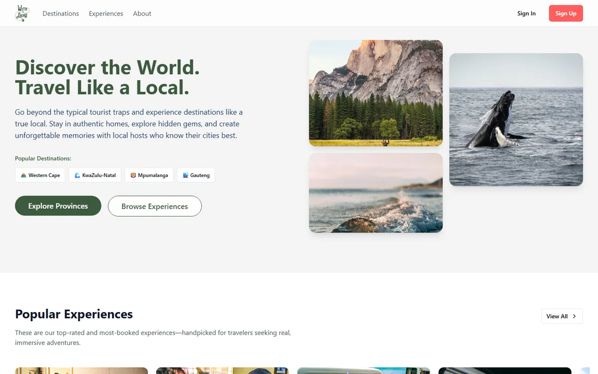 The With The Locals In homepage