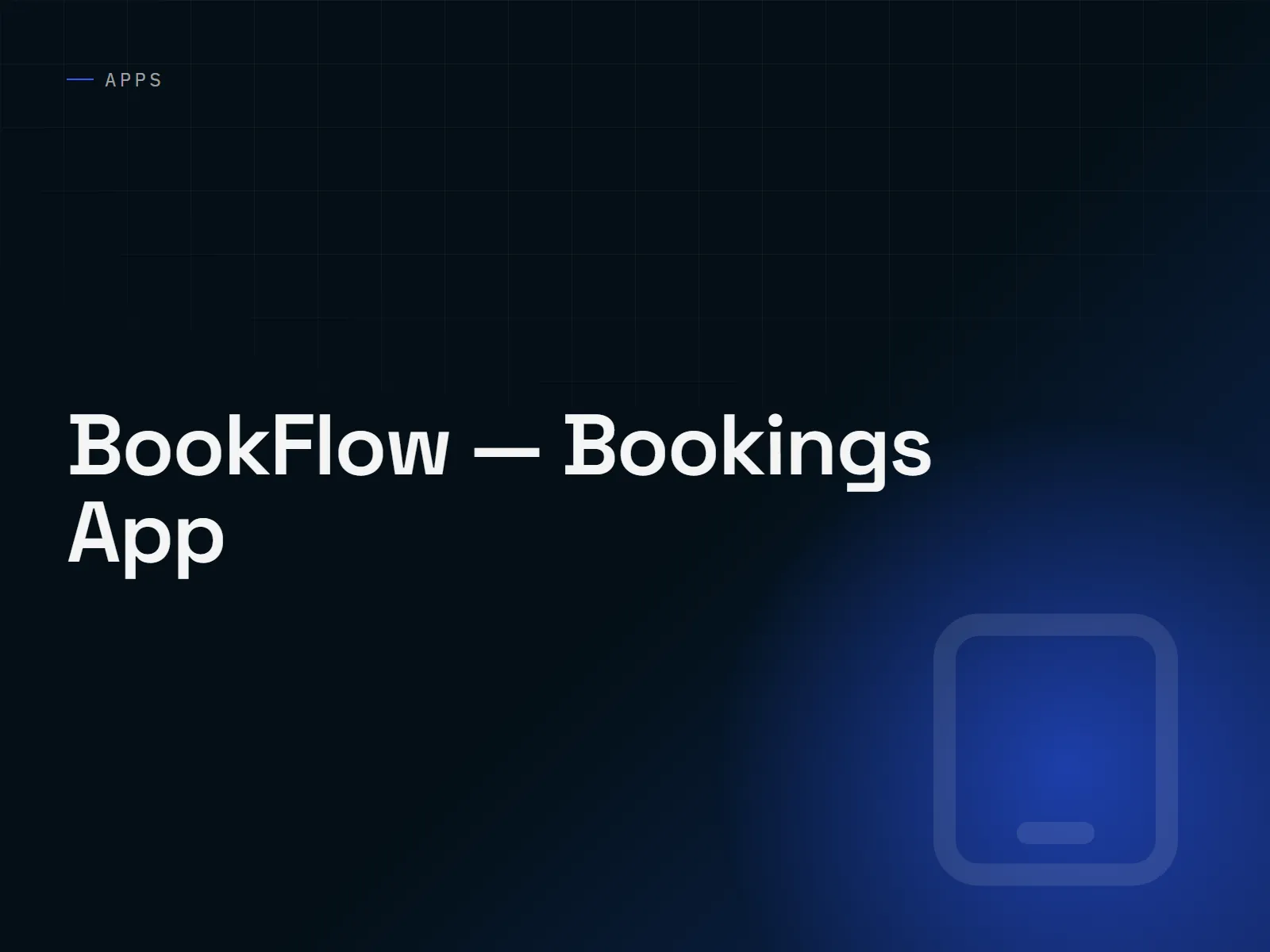 BookFlow — Bookings App